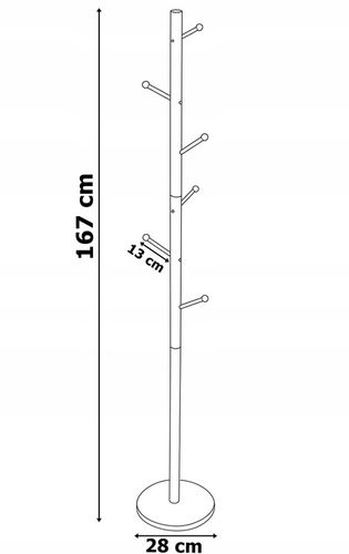 WIESZAK STOJĄCY NA UBRANIA KURTKI STOJAK PODŁOGOWY LOFTOWY DO na Arena.pl