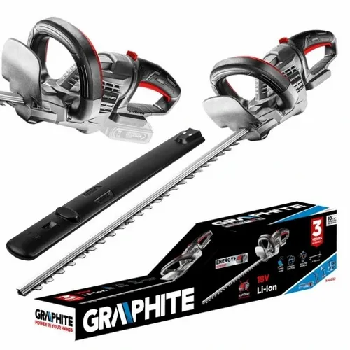 GRAPHITE NOŻYCE DO ŻYWOPŁOTU 18V 510mm SEKATOR DO KRZEWÓW Energy 18V 58G032 na Arena.pl