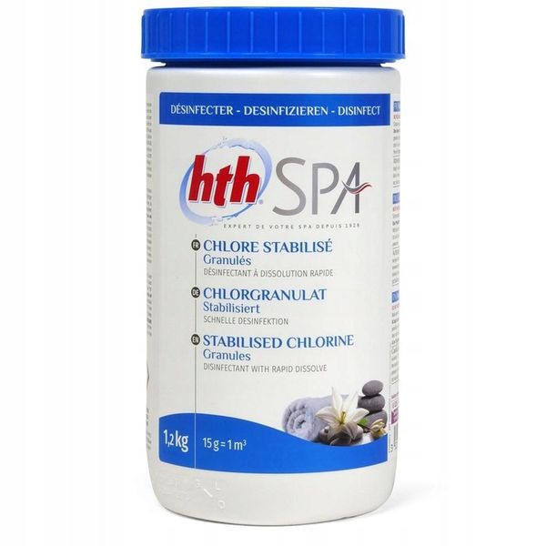 HTH Spa CHLOR GRANULAT do WANNY Spa JACUZZI 1,2 kg zdjęcie 1