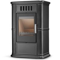 Piec kominek kaflowy piecyk koza wkład kominkowy OLBIA Grey 7,5 kW CDP