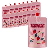 OWOLOVO Truskawkowo Mus jabłkowo-truskawkowy 200 g x 16 sztuk