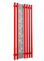 Grzejnik dekoracyjny FLOWER 160x60 CZERWONY