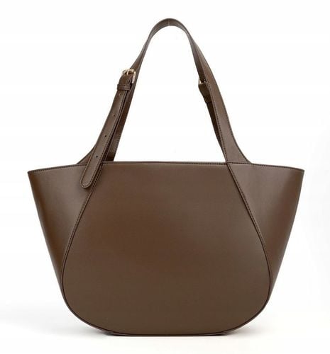 Monnari Piękna klasyczna czekoladowa torebka na ramię Regulowane rączki A4 na Arena.pl