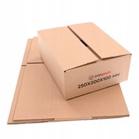 KARTON KLAPOWY 250x200x100mm MOCNE Pudełko 3W 50szt