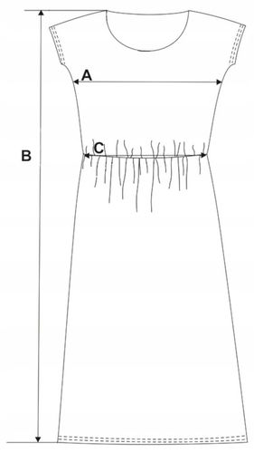 Krótka Sukienka Damska Rozkloszowana Zwiewna Kolorowa Wzorzysta MORAJ S/M na Arena.pl