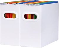 Segregatory na Dokumenty Pudełko Archiwalne Pojemne Zestaw 2 Białe A4
