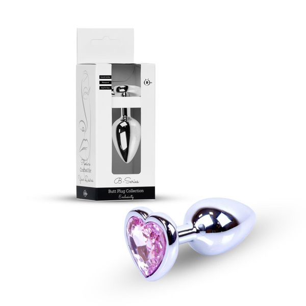 Plug-Jewellery Silver  Heart Plug- Rose zdjęcie 12