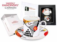 Kpl. Filiżanka ze spodkiem - Wassily Kandinsky. Orange/1923r. (CARMANI)