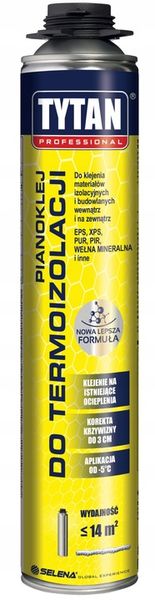 Pianoklej do termoizolacji TYTAN 820 ml zdjęcie 1