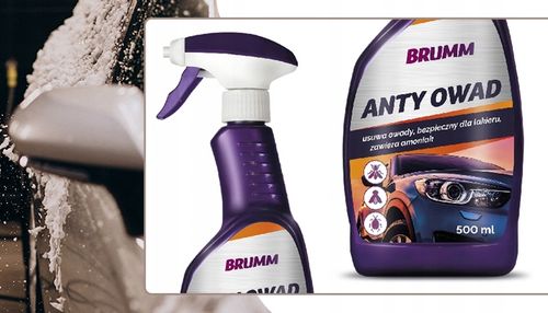 PŁYN DO USUWANIA OWADÓW BRUMM DO SZYB REFLEKTORÓW LUSTEREK ATOMIZER 500 ml na Arena.pl