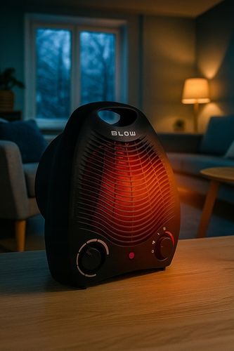 MOCNY TERMOWENTYLATOR ELEKTRYCZNY FARELKA GRZEJNIK TERMOSTAT 2000W na Arena.pl