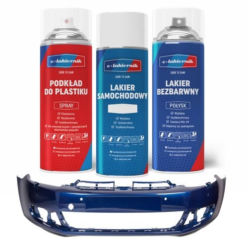 lakier samochodowy w sprayu zestaw do zderzaków bmw 416 carbon black na Arena.pl