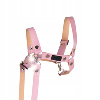 Skippi Kantar dla Hobby Horse - wodze, ekoskóra - różowy