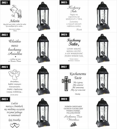 ZNICZ LAMPION z dedykacją TWOIM GRAWEREM dla babci na Arena.pl