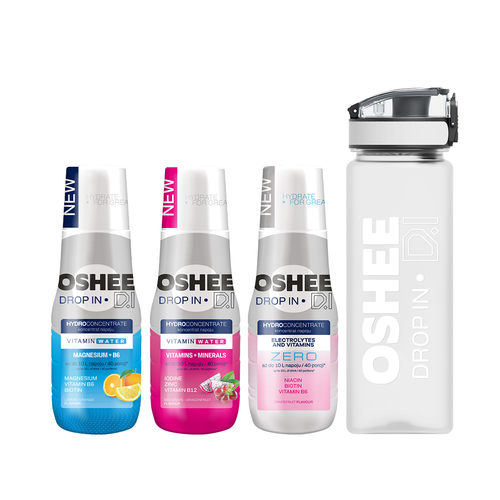 3x Hydrokoncentrat OSHEE DROP IN Minerały Magnez Elektrolity + BIDON Tritan na Arena.pl