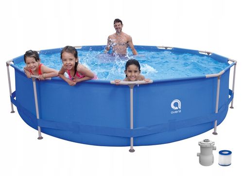 Basen OGRODOWY 366 x 76 cm Stelażowy ZESTAW 16w1 na Arena.pl