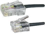 MicroConnect RJ11-RJ45 3M M/M Black
