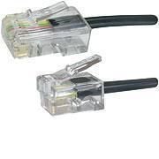 MicroConnect RJ11-RJ45 3M M/M Black zdjęcie 1