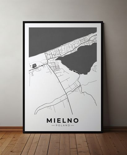 Plakat plan miasta mapa Mileno 70x100 cm na Arena.pl