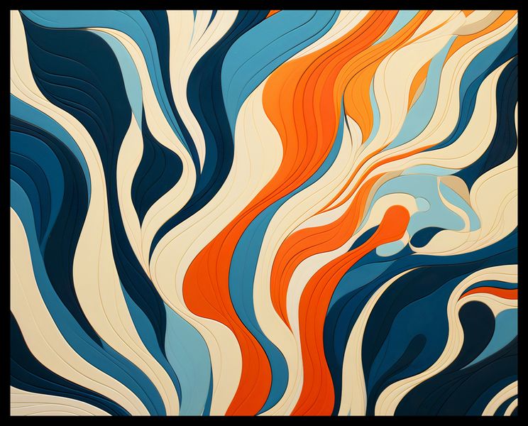 Plakat 50x40cm Oceaniczne Fale zdjęcie 2