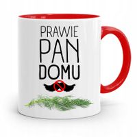 Kubek Czerwony Prezent Dla Brata Prawie Pan Domu Z Nadrukiem Ze Zdjęciem