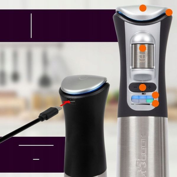 BEZPRZEWODOWY BLENDER RĘCZNY MIKSER USB ŁADOWARKA zdjęcie 16