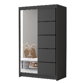 SZAFA przesuwna z lustrem  FALCO III 120cm pojemna GARDEROBA