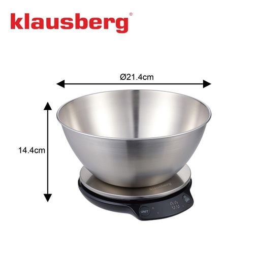 elektroniczna waga kuchenna 5kg/1.8l klausberg kb-7939 bluetooth na Arena.pl