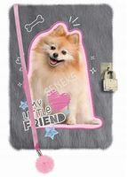 pamiętnik kłódką włochacz a5/96k sweet pomeranian