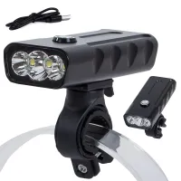 Lampka rowerowa przednia LED CREE XM-L T6 zapewniająca mocne światło