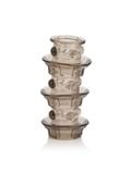 triple stacker girth ring transparent