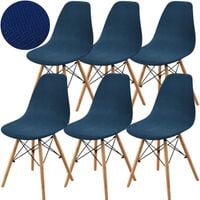 ZESTAW 6 SZT POKROWIEC NA KRZESŁO SKANDYNAWSKIE