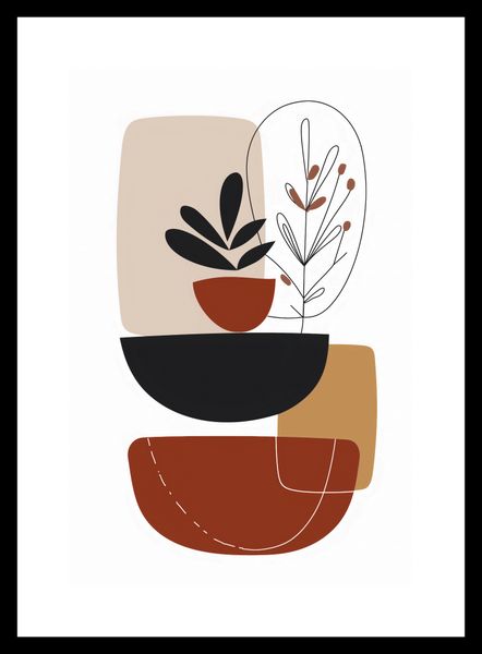 Plakat 20x30cm Botaniczna Abstrakcja zdjęcie 3