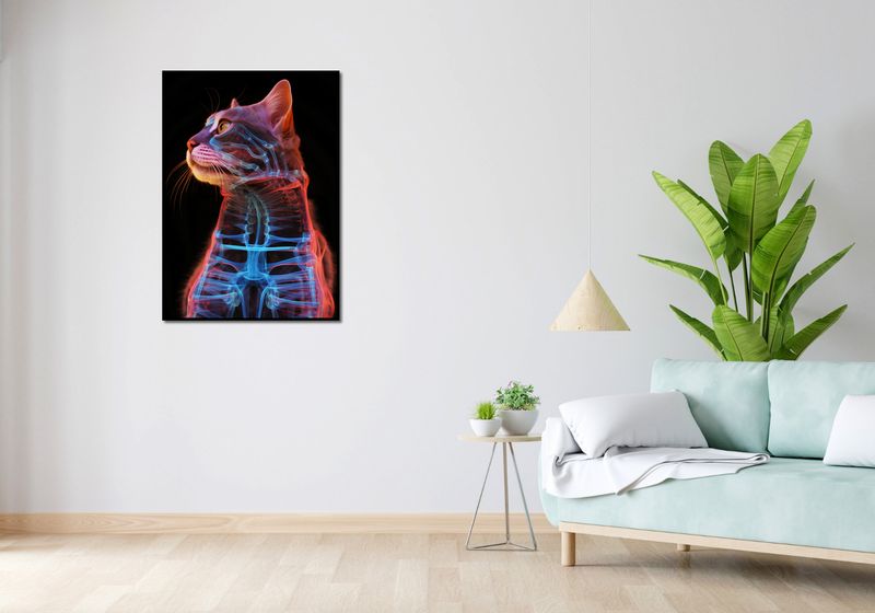 Plakat 67,5x95cm Anatomia Kota zdjęcie 4