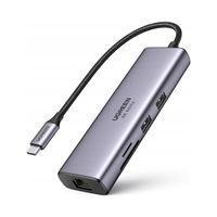 Hub / Adapter USB-C Ugreen CM512 2x USB 3.0, HDMI 4K, RJ45, SD/TF, PD