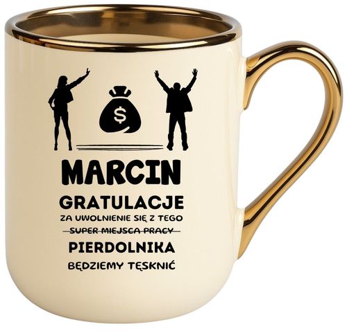 Kubek PREMIUM prezent dla KOLEGI Z PRACY z imieniem śmieszny upominek na Arena.pl