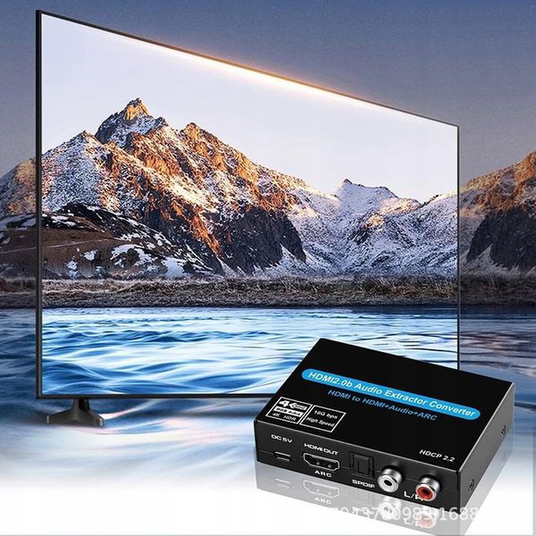Ekstraktor HDMI 2.0 TOSLINK KONWERTER ARC 5.1 HDCP zdjęcie 5