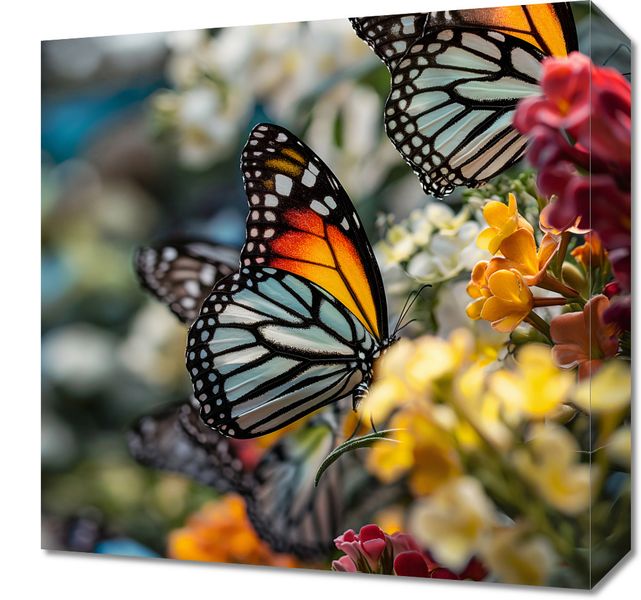 Obraz 40x40cm Motyle Na Łące zdjęcie 1
