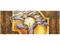 100X40CM ZEGAR DRZEWO NOCĄ OBRAZ