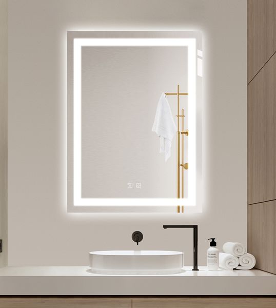 LUSTRO ŁAZIENKOWE 60x80 cm LED , ANTY FOG Przełączniki dotykowee zdjęcie 7