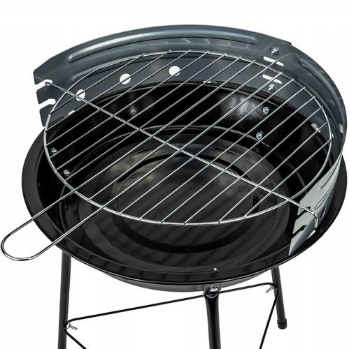 GRILL WĘGLOWY OGRODOWY Rino Garden GW-RH-O Chromowany Ruszt Okrągły Stalowy na Arena.pl