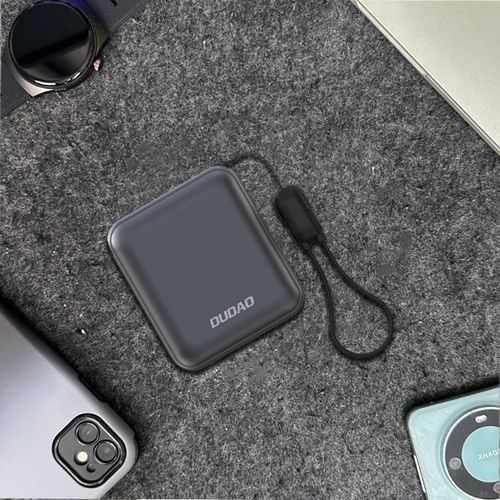 Powerbank K22+ 10000mAh z zawieszką kablem 22.5W USB-C - szary na Arena.pl