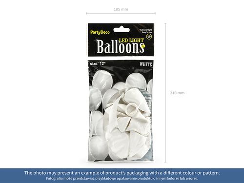 Balony Led 12'', mix 5 szt na Arena.pl