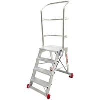 Drabina magazynowa FARAONE 4-stopniowa CM 4LP - 2,98 m