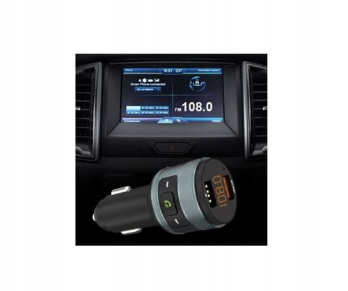 Transmiter samochodowy C57 Bluetooth FM szybkie ładowanie QC 3.0 61B239 na Arena.pl