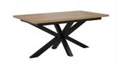 STÓŁ OKRĄGŁY ROZKŁADANY METAL LOFT SALON POKÓJ JADALNIA 180x90+2x40cm
