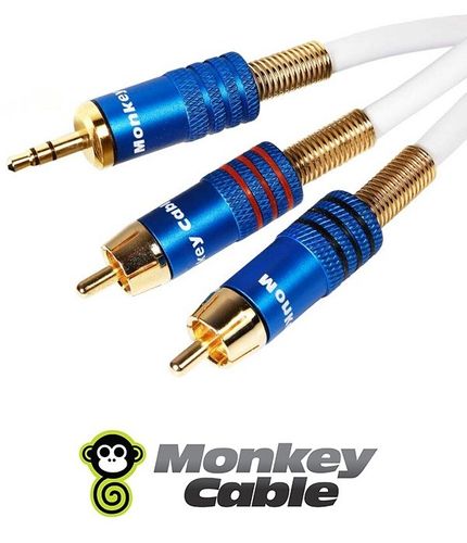 Kabel Jack 3.5 Stereo - 2RCA MonkeyCable Concept MCTJ2P3 - 3m na Arena.pl