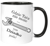 KUBEK Z NADRUKIEM ŚMIESZNY PREZENT DZIEŃ DZIADKA URODZINY IMIENINY DZIADEK