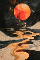 Plakat 68x101cm Planetarny Taniec