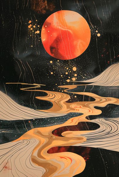 Plakat 68x101cm Planetarny Taniec zdjęcie 1